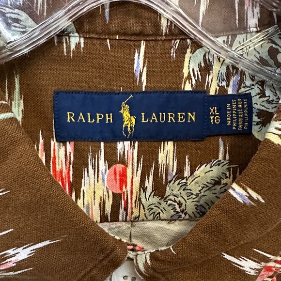 Ralph Lauren Tropical Hawaiian Shirt Men's XL - Picture 2 of 7